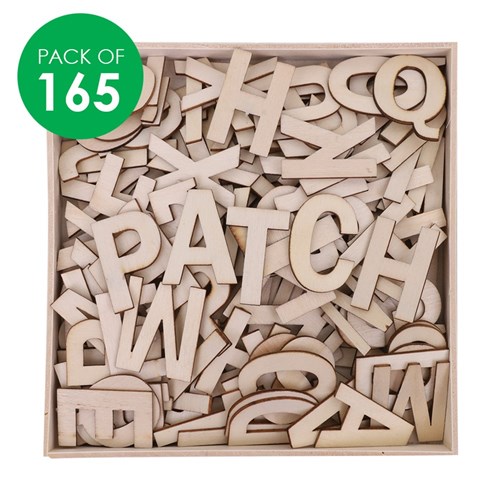 Wooden Alphabet - Uppercase - Pack of 165