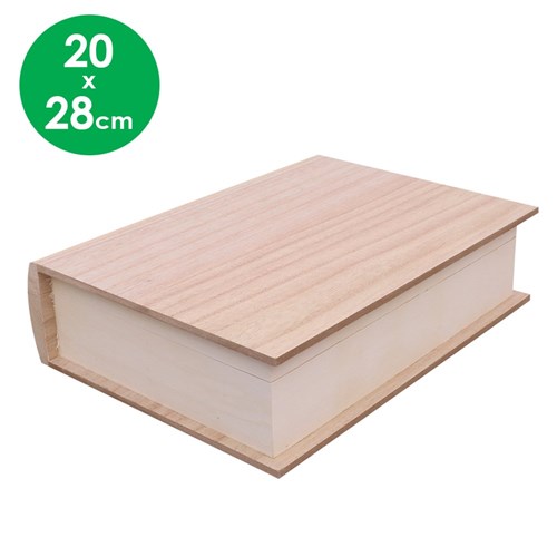 Wooden Book Box - 20 x 28cm - Each