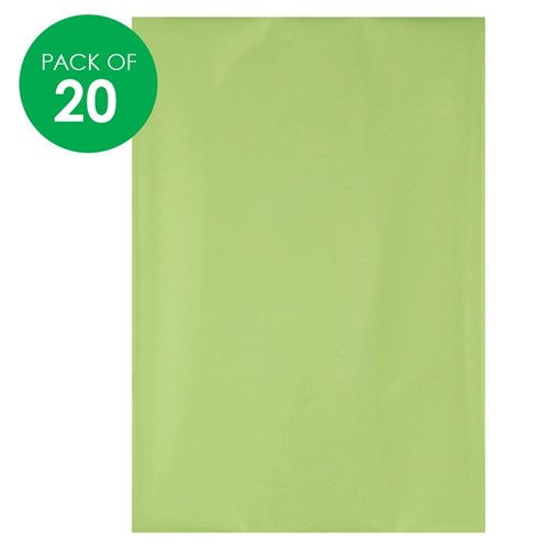 Foil Art Sheets - Light Green - Pack of 20