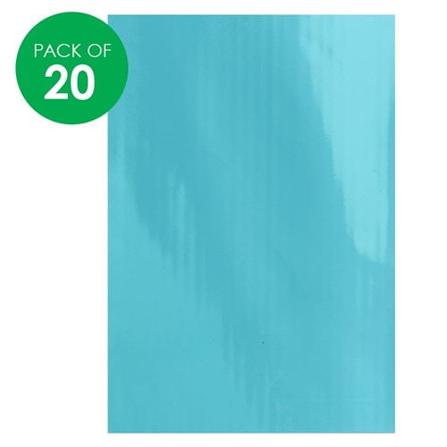 Foil Art Sheets - Light Blue - Pack of 20