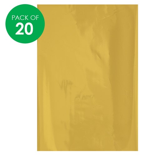 Foil Art Sheets - Gold - Pack of 20