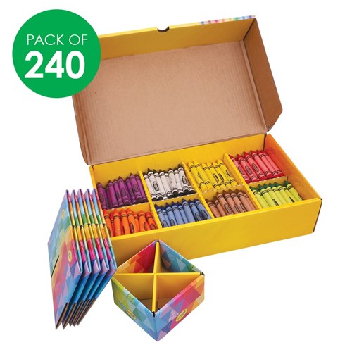 Crayola Large Crayons Classroom Set - Pack of 240