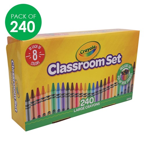 Crayola Large Crayons Classroom Set - Pack of 240