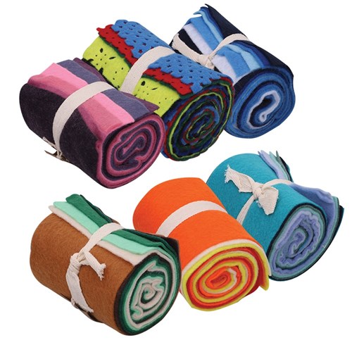 Felt Jelly Rolls - Assorted - Pack of 6