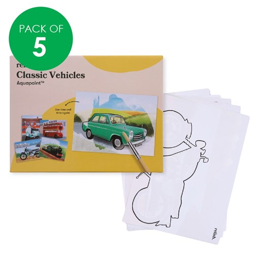 Aquapaint - Classic Vehicles - Pack of 5