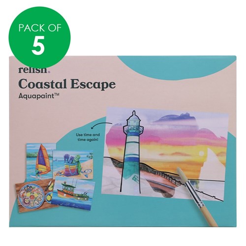 Aquapaint - Coastal Escape - Pack of 5
