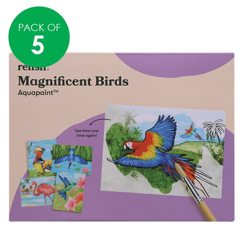 Aquapaint - Magnificent Birds - Pack of 5
