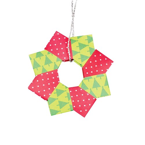 Origami Wreath Decoration