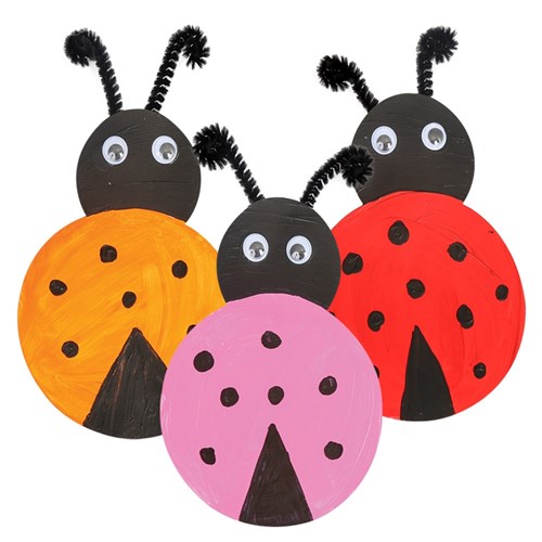 Cardboard Lady Bugs