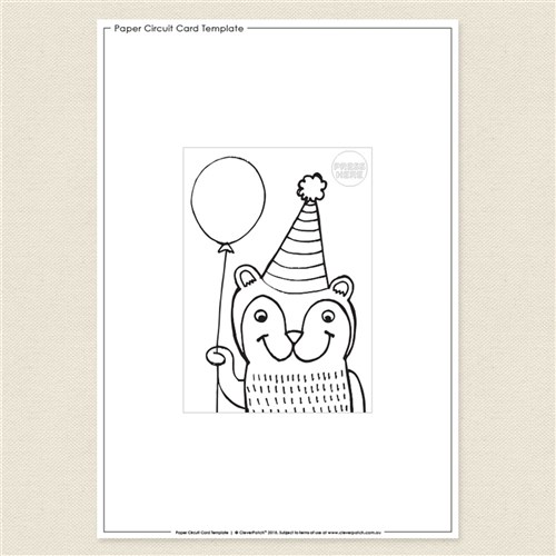 Paper Circuit Card Template
